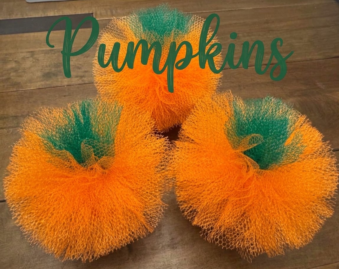Old Fashion Kitchen Scrubbie/Party Decor- Set of 3